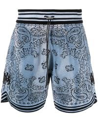 Amiri - Bandana Basketball Shorts Ss23Mkb004 420" - Lyst