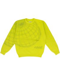 Aimé Leon Dore - New Balance Geo Print Crewneck Nb23Ks000 Lime" - Lyst