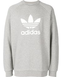 adidas - Originals Trefoil Warm-Up Crew Sweatshirt "Medium Heather" Cy4573" - Lyst