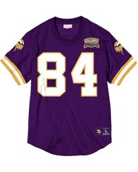 Mitchell & Ness - Nfl Name & Number Mesh Crew Neck Shirt "Minnesota Vikings - Lyst