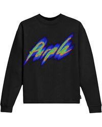 Purple Brand - Textured Jersey Long Sleeve T-Shirt P204 Jbbs123" - Lyst