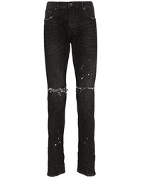 Purple Brand - Low Rise With Slim Leg Jean Overspray" P001 Bos" - Lyst