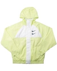 Nike - Sportswear Swoosh Woven Hooded Jacket "Barely Volt" Cj4888 701" - Lyst