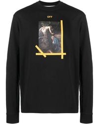 Off-White c/o Virgil Abloh - Arrow Caravaggio Ann Skate Long-Sleeve T-Shirt Omab064C99Jer0121001" - Lyst