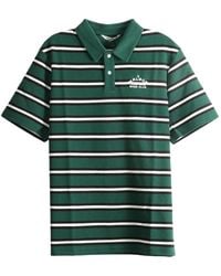 Malbon Golf - Fairway Bass Club Polo Shirts "Forest Stripe" 9950 Fts" - Lyst