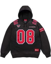 Supreme - Football Jersey Hooded Sweatshirt "Ss26 - Lyst