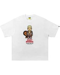 A Bathing Ape - Wwe Cody Rhodes Baby Milo Relaxed Fit T-Shirt Bpte0002We Wht" - Lyst