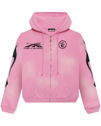 HELLSTAR - Complex Sports Flame Zip-Up Hoodie Hsr319" - Lyst