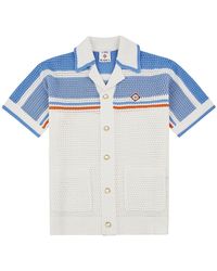CASABLANCA - Tennis Crochet Shirt Mpf25 Kw 997 01" - Lyst