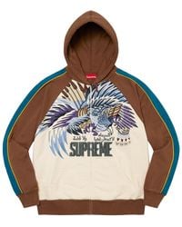 Supreme - Falcon Raglan Zip Up Hooded Sweatshirt "Ss23 - Lyst
