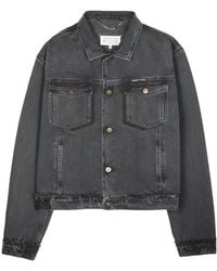 Maison Margiela - Washed Denim Jacket With Logo "Washed" S50Am0654S30842965" - Lyst