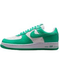 Nike - Air Force 1 Crackled-Effect Sneakers - Lyst