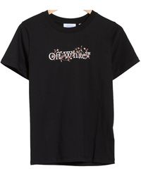 Off-White c/o Virgil Abloh - Bookish Flower Skate Classic Logo Short Sleeve T-Shirt 59A00037T" - Lyst