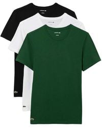 Lacoste - 3-Pack Slim Fit Undershirts Th2273 51 Isz" - Lyst