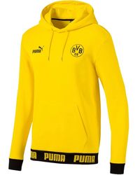 PUMA - Bvb Ftblculture Hoodie "Cyber" 755788 01" - Lyst