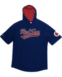 Mitchell & Ness - Short Sleeve Hoodie "Mlb Boston Sox" Hdssaj19007 Brsnavy" - Lyst