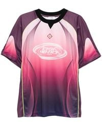 CASABLANCA - Gradient Football Jersey T-Shirt "Aubergine" Mss26Jtp35301" - Lyst
