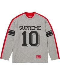Supreme - Split L/S Football Top "Fw25 - Lyst