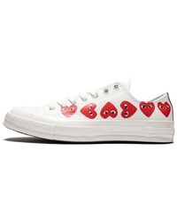 COMME DES GARÇONS PLAY - Chuck 70 Ox "multi Hearts White" Sneakers - Lyst