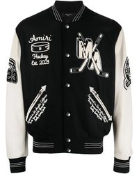 Amiri - Fighters Varsity Jacket Aw23Mos117 001" - Lyst