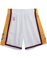 Mitchell & Ness - Swingman Shorts "Nba Los Angeles Lakers 2009" Smshac19184 Lalwhit09" - Lyst