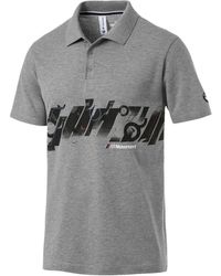 PUMA - Bmw Motorsport Graphic Polo "Medium Heather" 577789 03" - Lyst