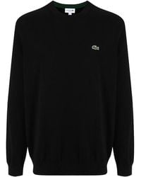 Lacoste - Crew Neck Cotton Sweater Ah1985 031" - Lyst