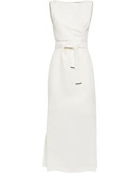 Brunello Cucinelli - Sleeveless Long Dress "Naturale" Brun1401" - Lyst