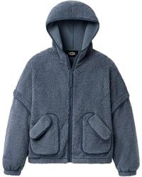 UGG - Mariella Fluff Zip Hoodie "Tahoe" 1173191 Thb" - Lyst