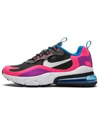 Nike - Air Max 270 React Gs "hyper Pink / Vivid Purple" Shoes - Lyst