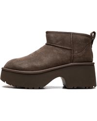 UGG - Classic Ultra Mini New Heights Boot "Hickory" 1158311 Hck" - Lyst