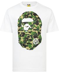 A Bathing Ape - Abc Big Ape Head Tee 0Zxtem110008Dwh0" - Lyst