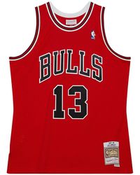 Mitchell & Ness - Dark Road Jersey "Nba Bulls 1997 Luc Longley" Smjy5562 Cbu97Lloscar" - Lyst