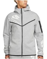 Nike - Sportswear Tech Fleece Full-Zip Hoodie "Dark Heather/ Dm6474 063" - Lyst