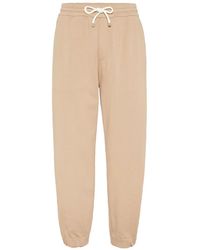 Brunello Cucinelli - Straight-Leg Cotton-Blend Track Pants Brun1158" - Lyst