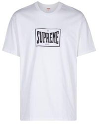 Supreme - Warm Up T-shirt "white" - Lyst