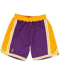 Mitchell & Ness - Authentic Road Shorts "Nba La Lakers 96-97" Ashrgs18122 Lalpurp96" - Lyst
