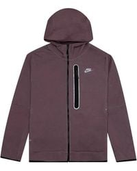 Nike - Sportswear Tech Fleece Full-Zip Hoodie "Dark Wine" Dd4688 646" - Lyst