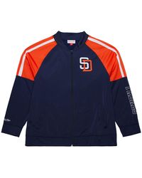 Mitchell & Ness - Mlb Color Blocked Track Jacket Vintage Logo Padres Ojzp6587 Sdpyypppnavy" - Lyst