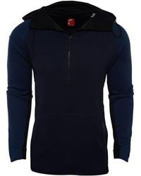Nike - Tech Fleece Half Zip Hoodie "Obsidian Heather 884892 451" - Lyst