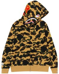 A Bathing Ape - 1St Camo Ponr Shark Full Zip Jacket 1I80 115 015" - Lyst