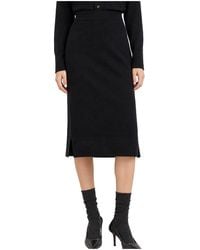 Brunello Cucinelli - Wool Knit Midi Skirt Brun2782" - Lyst