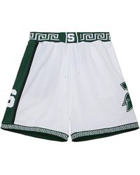 Mitchell & Ness - Shorts "Ncaa Mich State 1999" Ashr7829 Msu99Pppwhit" - Lyst
