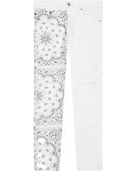 Purple Brand - Slim Fit Low Rise Slim Leg Jeans "Corduroy Bandana Print" P001 Cbpe222" - Lyst