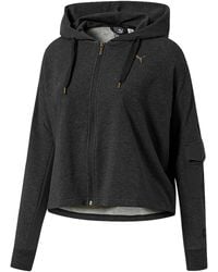 PUMA - Fusion Full Zip Hoodie "Dark Heather" 852100 07" - Lyst