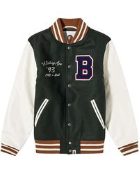 A Bathing Ape - X End. Bowling Pins Varsity Jacket 001Hji731906C Grn" - Lyst