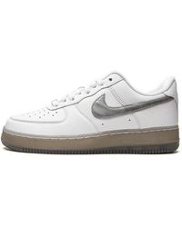 Nike - Air Force 1 "white / Metallic Silver" Shoes - Lyst