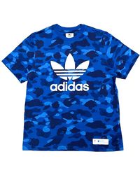 A Bathing Ape - X Adidas Adicolor Short Sleeve T-Shirt Camo" Baasstsb" - Lyst