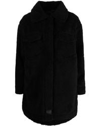 UGG - Frankie Fluff Shirt Jacket 1144453 Blk" - Lyst