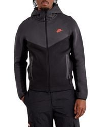 Nike - Tech Fleece Windrunner Full-Zip Hoodie /Dark Smoke/Light Crimson" Fb7921 013" - Lyst